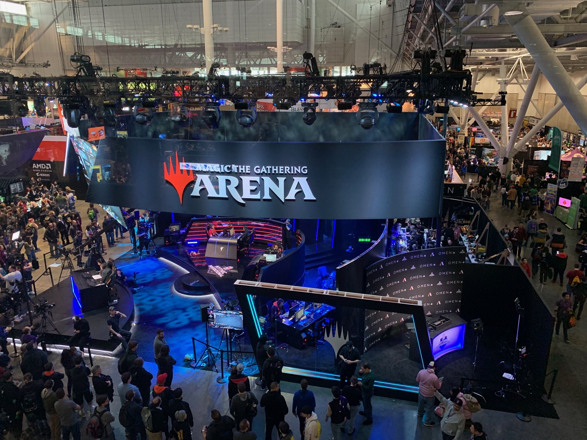 Grand format trade show branding - Magic the Gathering Event