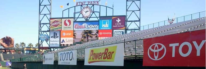 Pacific Color signs at AT&T park
