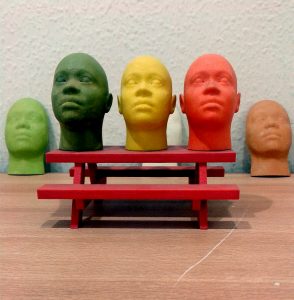 Miniature human face models made through 3D Printing - Rapid Prototyping
